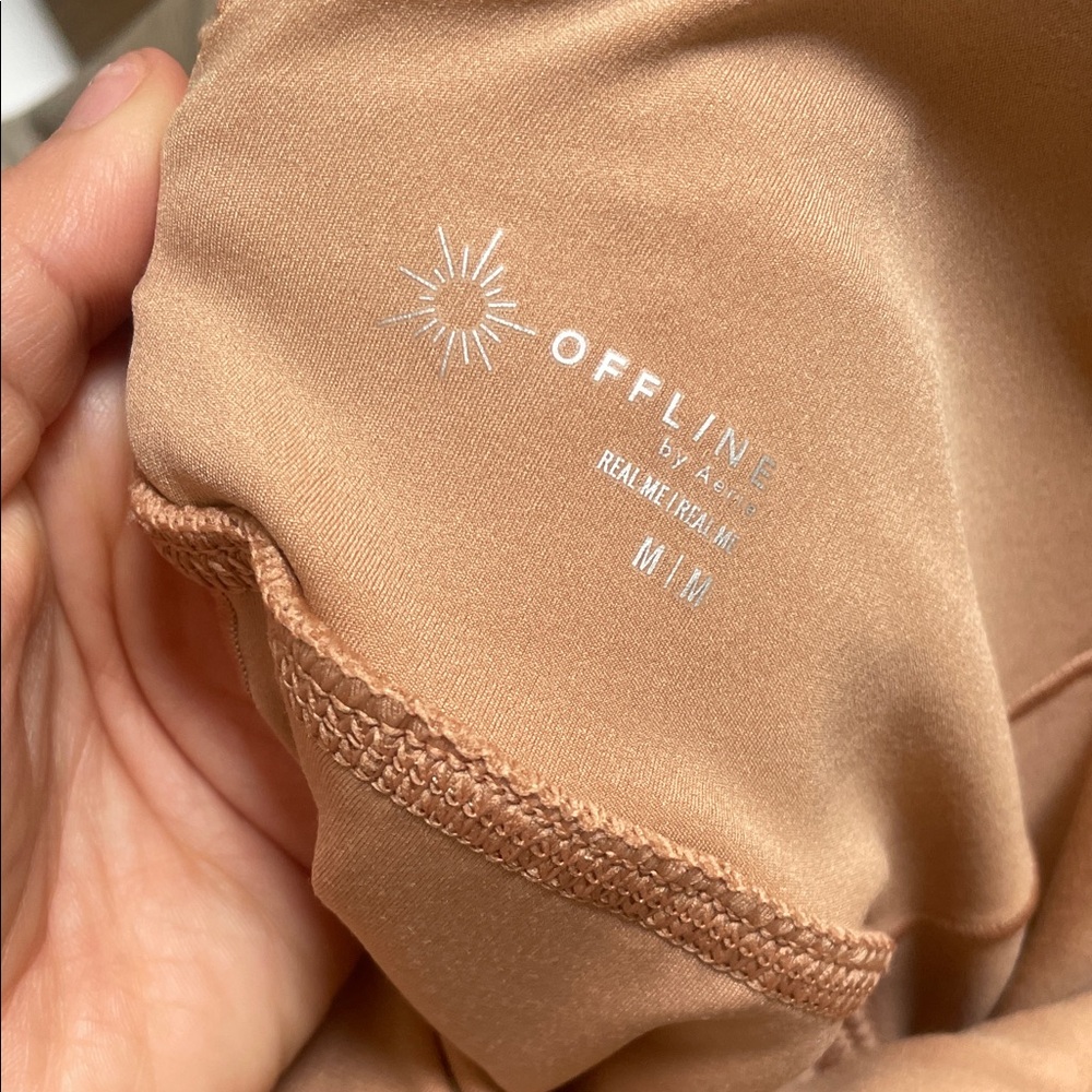 Aerie Tan Real me pleated Dress - Picture 7 of 10